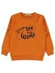 Civil Boys See The Baskılı 2-5 Yaş Sweatshirt - Turuncu4-5 Yaş