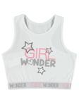 Civil Girl Wonder Baskı 8-12 Yaş Büstiyer - Beyaz12-13 Yaş