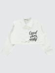 Civil Girls Good Vibes Only Baskılı 6-9 Yaş Gömlek - Beyaz6-7 Yaş