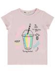 Civil Girls Milkshake Baskılı 2-5 Yaş Tişört - Pembe3-4 Yaş