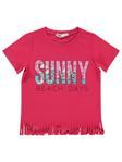 Civil Girls Sunny Baskılı 2-5 Yaş Tişört - Parlak Ahududu3-4 Yaş