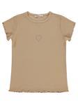 Civil Girls Kalp Baskılı 6-9 Yaş Tişört - Bej9-10 Yaş