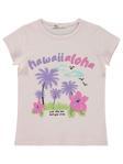 Civil Girls Havai Aloha Baskılı 6-9 Yaş Tişört - Pembe9-10 Yaş
