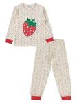 Civil Girls Çilek Baskılı 10-13 Yaş Pijama Takımı - Ekru10-11 Yaş