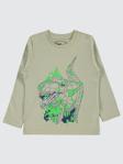 Civil Boys Geometrik Dino Baskılı 2-5 Yaş Sweatshirt - Yeşil4-5 Yaş