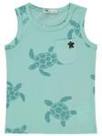 Civil Boys Kaplumbağa Baskılı Sıfır Kol 2-5 Yaş Tişört - Mavi2-3 Yaş