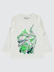 Civil Boys Geometrik Dino Baskılı 2-5 Yaş Sweatshirt - Ekru3-4 Yaş