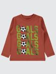 Civil Boys Goals Baskılı 2-5 Yaş Sweatshirt - Turuncu2-3 Yaş