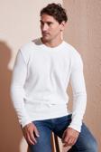 Buratti Pamuklu Bisiklet Yaka Slim Fit Basic Erkek Sweat 5905073 EKRU