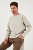 Buratti Streç Pamuklu Relaxed Fit Bisiklet Yaka Erkek Sweat 5901210 TAŞ