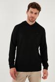Buratti Relaxed Fit Kapüşonlu Yumuşak Dokulu Erkek Sweat 5901063 SİYAH