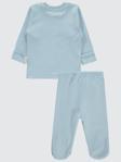 Civil Baby Organik Pamuklu 0-6 Ay Bebe Pijama Takımı - Mavi0-1 Ay