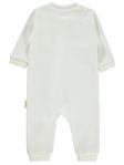 Civil Baby Organik Pamuklu Fermuarlı 0-6 Ay Tulum - Ekru6-9 Ay