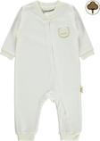 Civil Baby Organik Pamuklu Fermuarlı 0-6 Ay Tulum - Ekru6-9 Ay