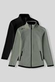 Rahat Form Dik Yaka 2li Paket Siyah-Çağla Kadın Polar Sweatshirt - 97173