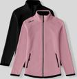 Rahat Form Dik Yaka 2li Paket Siyah-Gül Kurusu Kadın Polar Sweatshirt - 97173