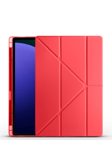 Fuchsia Galaxy Tab S11 Ultra Uyumlu Kalem Bölmeli Tri Folding Kılıf