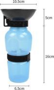 Life Petmarket 500Ml Köpek Seyahat Suluğu Su Şişesi ( Mavi)