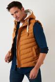 Buratti Kapüşonlu Slim Fit Erkek Yelek 556B5618 HARDAL