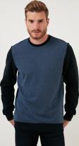 Buratti Pamuklu Regular Fit Bisiklet Yaka Erkek Sweat 59052111 İNDİGO