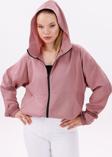 Kadın Kapüşonlu Su Ve Rüzgar Geçirmez Oversize Yağmurluk - Rüzgarlık