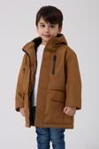 Erkek Çocuk Kürklü Su Ve Rüzgar Geçirmez Kapüşonlu 3 Kışlık Mont & Kaban & Parka