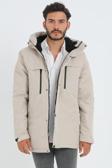 Spor Erkek Polarlı Su Ve Rüzgar Geçirmez Kapüşonlu Mont & Kaban & Parka