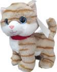 Berattoys 25 Cm Peluş Kedi Sesli Kedi Peluş Oyuncak Uyku Arkadaşı Hediyelik Miyavlayan Peluş Kedi