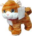 Berattoys 25 Cm Peluş Kedi Sesli Kedi Peluş Oyuncak Uyku Arkadaşı Hediyelik Miyavlayan Peluş Kedi