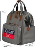 TommyBaby Soft Anne Bebek Bakım Sırt Çantası Termal Biberonlu Bebek Arabası Askı Aparatlı