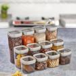 Ceronni Bonny Erzak Saklama Kabı 12Li Set 1,8 Lt 1 Lt 600 ml Bej