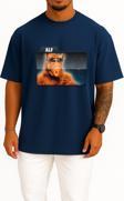 Oversize Alf Tv Series Yabancı Dizi Göğüs Tasarımlı Unisex T-Shirt