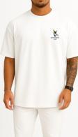 Oversize Bosphorus Cup 20.Yıl Cep ve Sırt Tasarımlı Unisex T-Shirt