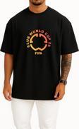 Oversize 2025 Club World Cup Dünya Kupası Göğüs Tasarımlı Unisex T-Shirt