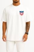 Oversize Liberya Millî Futbol Takımı Cep Tasarımlı Unisex T-Shirt