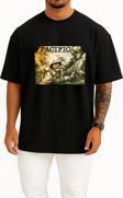 Oversize Band Of Brothers The Pacific Series Folder İcons, The Pacific Göğüs Tasarımlı Unisex T-Shirt