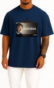 Oversize Genius Season 1 Tv Series Folder Icon, Genius Transparent Background Göğüs Tasarımlı Unisex T-Shirt