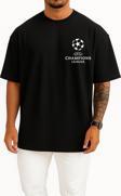 Oversize Uefa Champions League Cep Tasarımlı Unisex T-Shirt