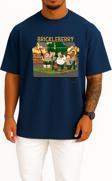 Oversize Brickleberry Series And Season Folder İcons, Brickleberry Göğüs Tasarımlı Unisex T-Shirt