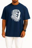 Oversize Hacker Skull Göğüs ve Sırt Tasarımlı Unisex T-Shirt
