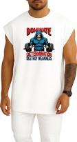 Oversize Skull Gym Motivation Göğüs Tasarımlı Atlet