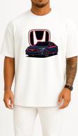 Oversize Honda Civic Fc5 H Logolu Göğüs Tasarımlı Unisex T-Shirt