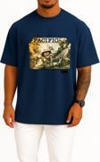 Oversize Band Of Brothers The Pacific Series Folder İcons, The Pacific Göğüs Tasarımlı Unisex T-Shirt