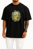 Oversize Work Like A Captain Göğüs Tasarımlı Unisex T-Shirt