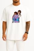 Oversize Home Adventures With Tip Oh Lucy Göğüs Tasarımlı Unisex T-Shirt