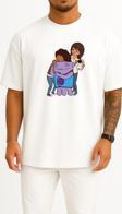 Oversize Home Adventures With Tip Oh Lucy Göğüs Tasarımlı Unisex T-Shirt