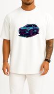 Oversize Togg T10x Göğüs Tasarımlı Unisex T-Shirt