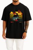 Oversize Banshee Series And Season Folder İcons, Banshee Göğüs Tasarımlı Unisex T-Shirt