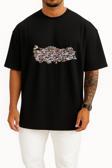 Oversize 15 Temmuz Şehitleri Ve Türkiye Haritası Göğüs Tasarımlı Unisex T-Shirt