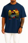 Oversize Banshee Series And Season Folder İcons, Banshee Göğüs Tasarımlı Unisex T-Shirt